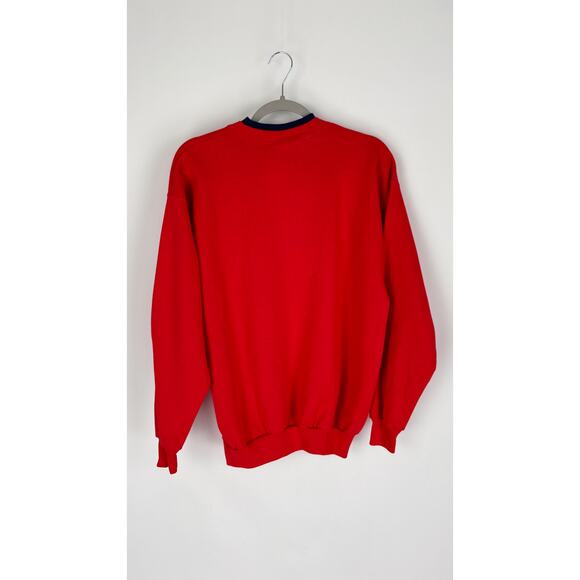 MCCC Sportswear Christmas Penguin Sweatshirt Womens Medium Red New Long Sleeve - Picture 4 of 7